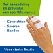 Actimove Rigid Sports Tape 4cm x 10m - 1ST handmodel met tape op vingers Actimove Rigid Sports Tape 4cm x 10m - 1ST handmodel met tape op vingers
