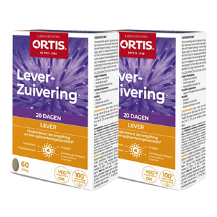 Ortis MethodDraine Lever Zuivering Tabletten 2x60st 2x60TB Ortis MethodDraine Lever Zuivering Tabletten 2x60st 2x60TB