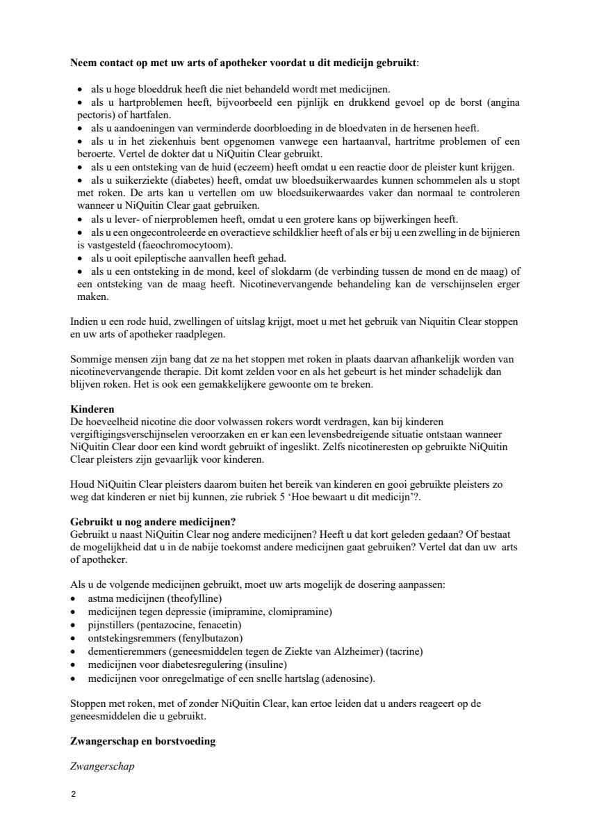 Clear Pleister Tien Weken Behandeling afbeelding van document #2, leaflet