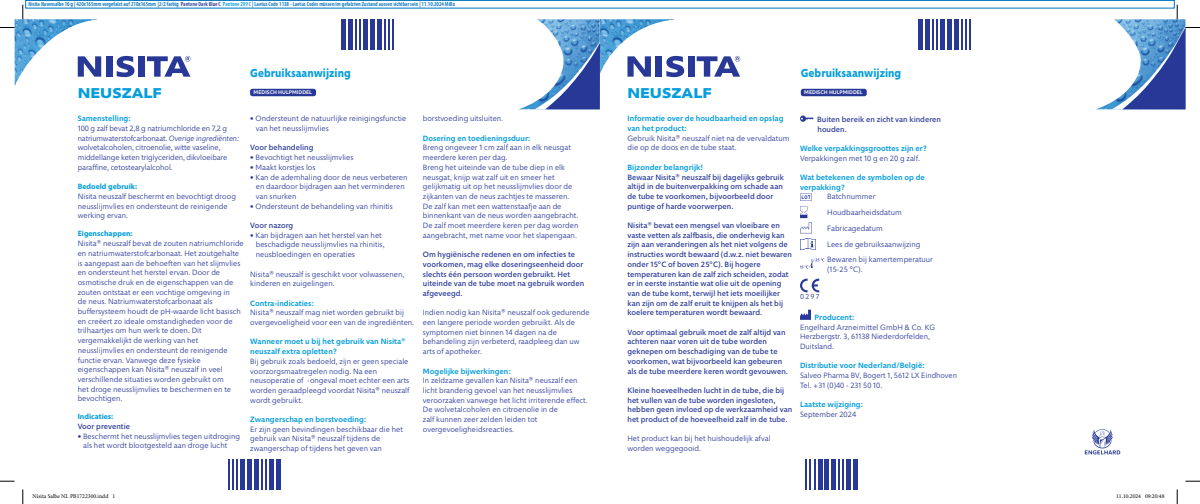 Neuszalf - bij droog neusslijmvlies afbeelding van document #1, instructions