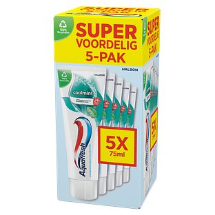 Aquafresh Coolmint Tandpasta 5-Pack 5ST Aquafresh Coolmint Tandpasta 5-Pack 5ST