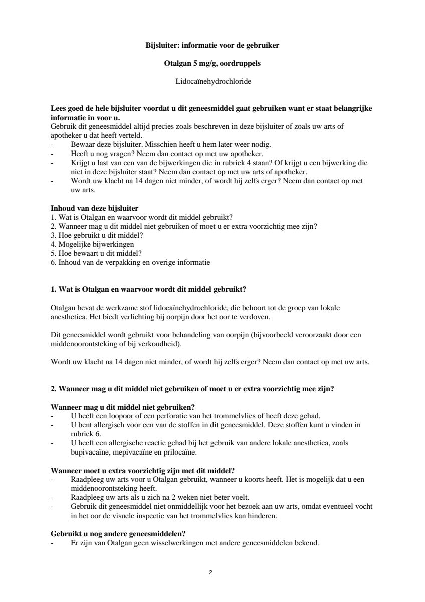 Oordruppels afbeelding van document #2, leaflet