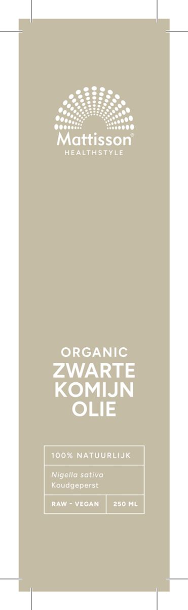 Organic Zwarte Komijn Olie afbeelding van document #1, label