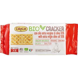 Crich Biocrackers Olijfolie Extra Zout 250GR Crich Biocrackers Olijfolie Extra Zout 250GR