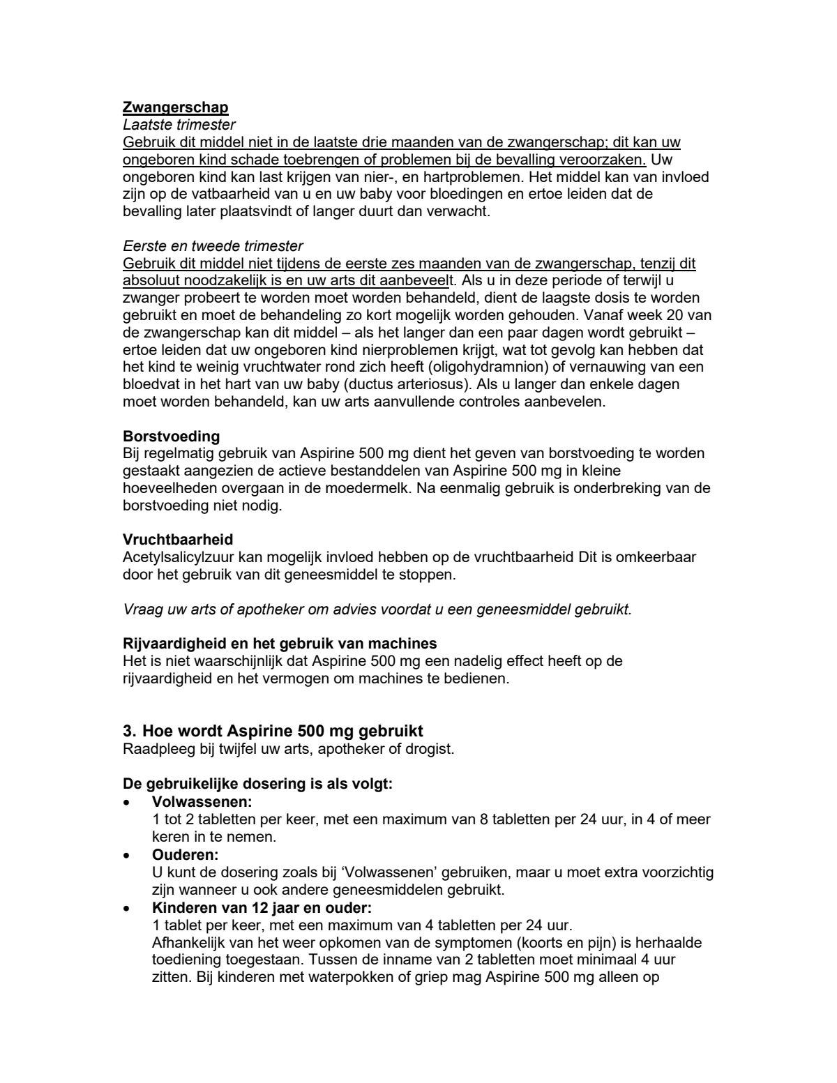 500mg Tabletten afbeelding van document #4, leaflet