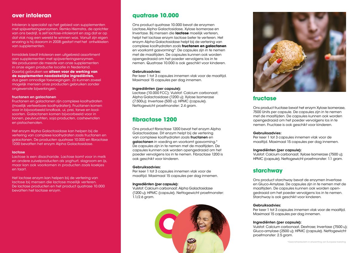 Fructase Capsules afbeelding van document #2, instructions