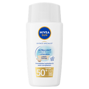 Nivea Sun Ultra Light Daily Fluide Light Tinted Spf 50+ 40ML