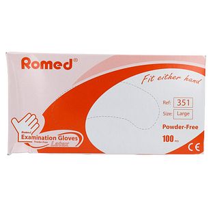 Romed Handschoen Latex Poedervrij Large 100ST