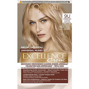 L'Oréal Paris Excellence Creme - 9U Universeel Zeer Lichtblond 1ST L'Oréal Paris Excellence Creme - 9U Universeel Zeer Lichtblond 1ST