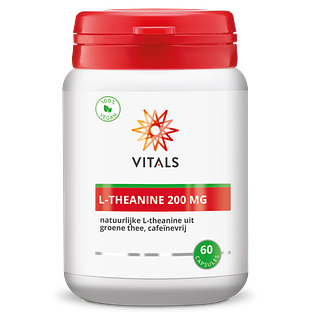Vitals L-Theanine 200mg Capsules 60CP Pot