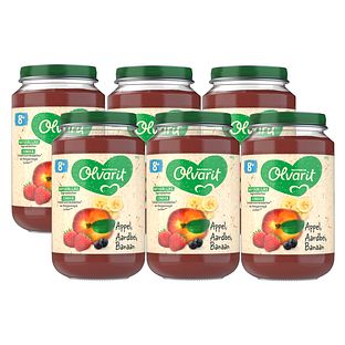 Olvarit 8m+ Appel Aardbei Banaan 200GR Olvarit 8m+ Appel Aardbei Banaan 200GR