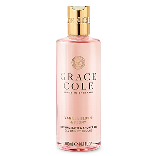 Grace Cole Vanilla Blush & Peony Soothing Bath & Shower Gel 300ML Grace Cole Vanilla Blush & Peony Soothing Bath & Shower Gel 300ML