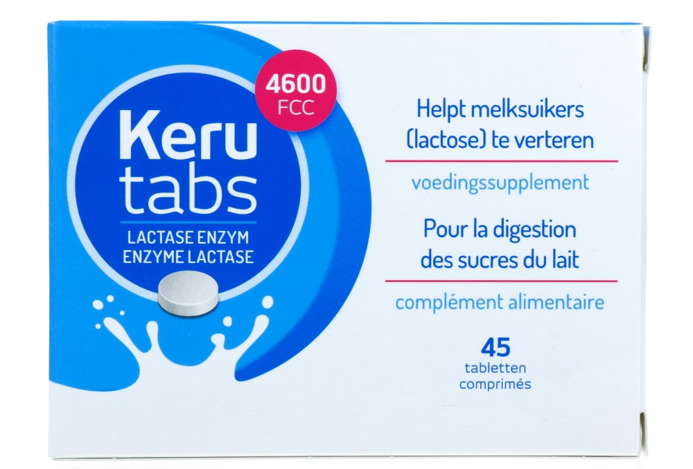 Kerutabs Lactase Enzym 4600 FCC Tabletten 45TB