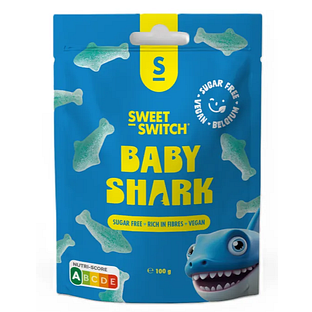 Sweet-Switch Baby Shark Suikervrije Snoepjes 100GR