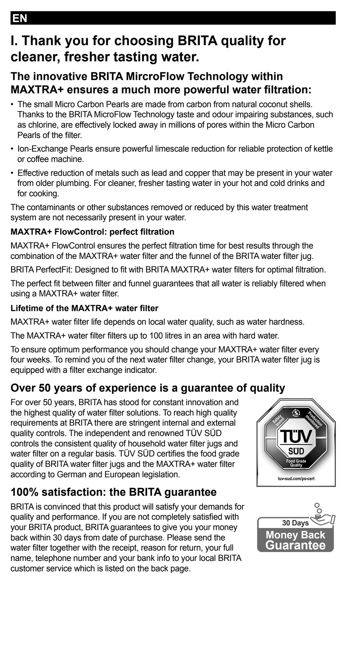 Waterfilterkan Marella Wit XL + 1 Maxtra Filterpatroon afbeelding van document #37, instructions