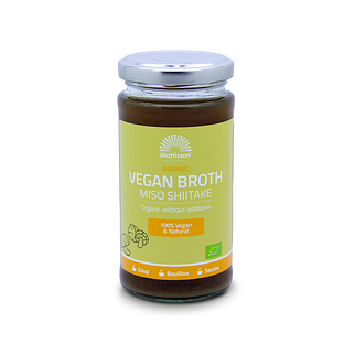 Mattisson HealthStyle Vegan Broth Miso Shiitake Bouillon 240ML Mattisson HealthStyle Vegan Broth Miso Shiitake Bouillon 240ML