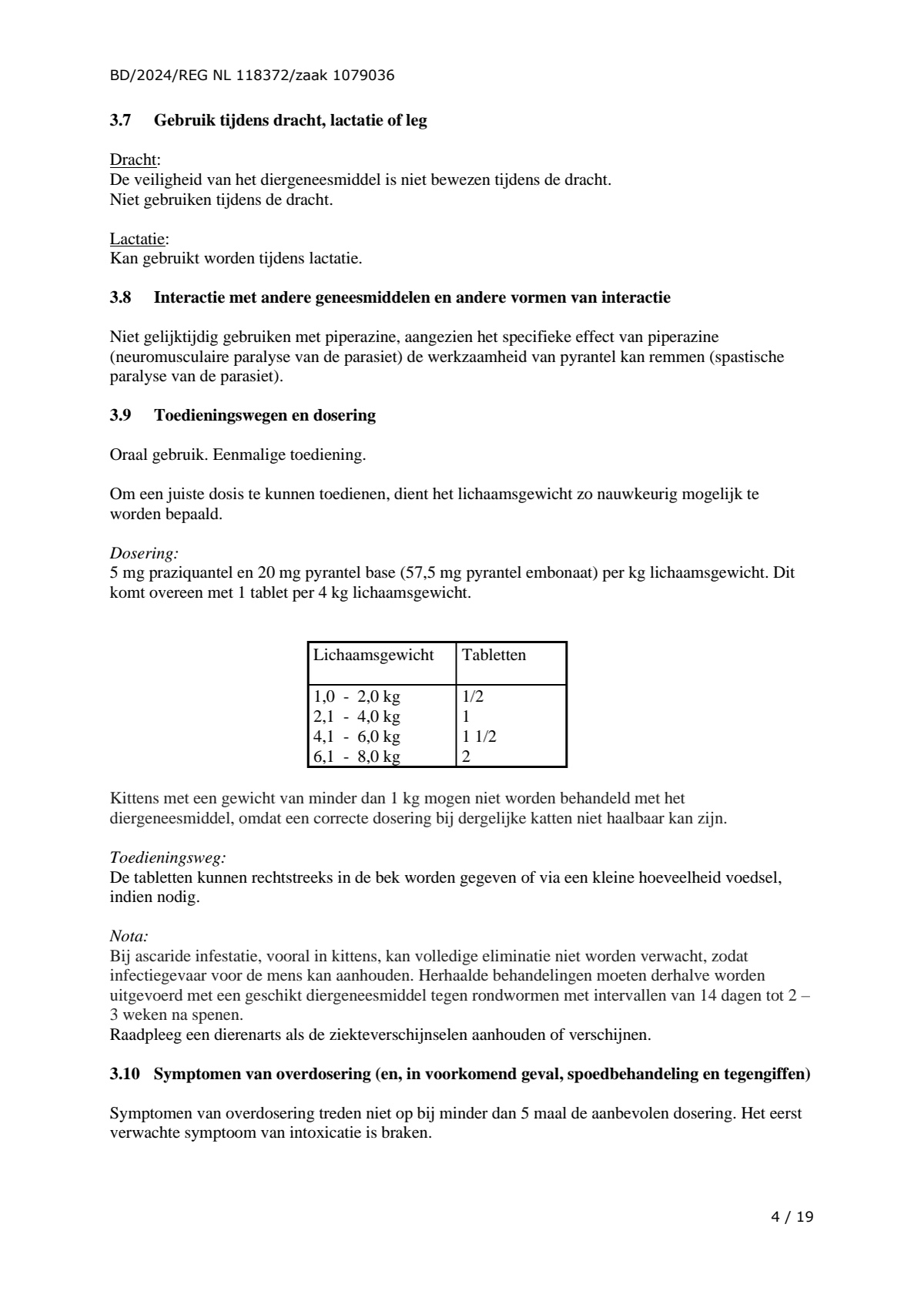 Wormmiddel all-in-one Kat afbeelding van document #4, leaflet