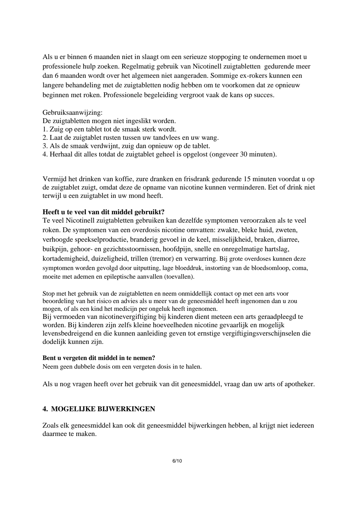 Zuigtablet Mint 2 mg - voor stoppen met roken afbeelding van document #6, leaflet