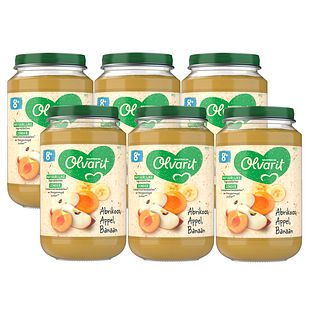 Olvarit 8m+ Abrikoos Appel Banaan 200GR Olvarit 8m+ Abrikoos Appel Banaan 200GR