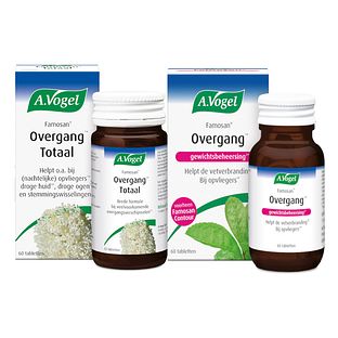 A.Vogel Famosan Overgang Totaal Tabletten 60ST + Overgang Gewichtsbeheersing* Tabletten 60TB Combiverpakking 2ST