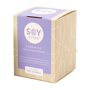 Soylites Soycandle Serenity - Organic Lavender & Chamomile 220ML Soylites Soycandle Serenity - Organic Lavender & Chamomile 220ML