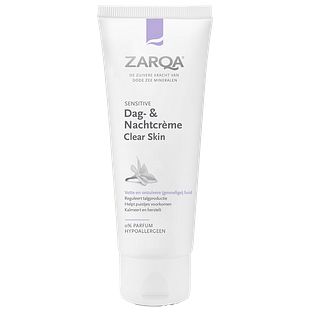 Zarqa Dag- & Nachtcrème Clear Skin Sensitive 75ML Zarqa Dag- & Nachtcrème Clear Skin Sensitive 75ML