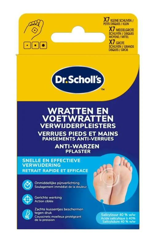 Scholl Dr.'s Wratten & Voetwratten Verwijderpleisters
