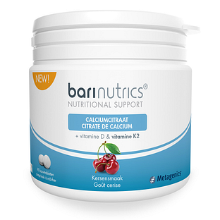 Metagenics Barinutrics Calciumcitraat Kauwtabletten 90KTB