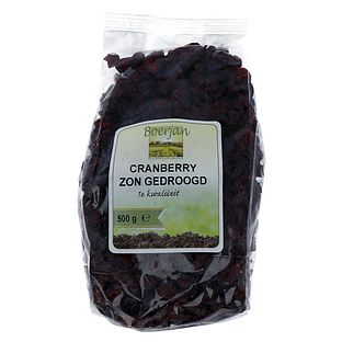 Boerjan Cranberry Zon Gedroogd 500GR