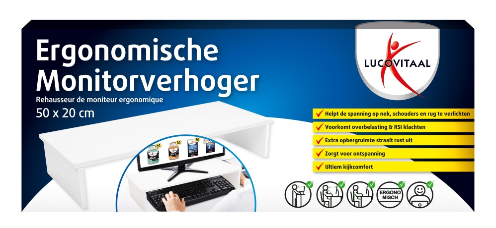 Lucovitaal Ergonomische Monitorverhoger