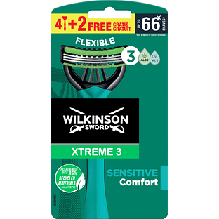 Wilkinson Xtreme 3 Sensitive Wegwerpscheermesjes 6ST