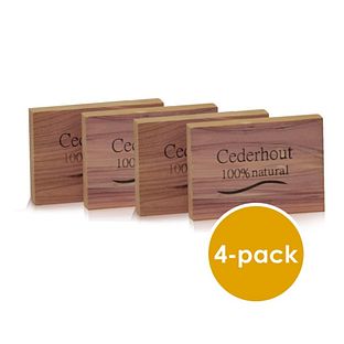 Beautylin Anti-Mot Cederhouten Ladeblok 4ST