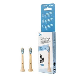 Hydrophil Sonicare Bamboe Opzetborstels Medium Soft 2ST