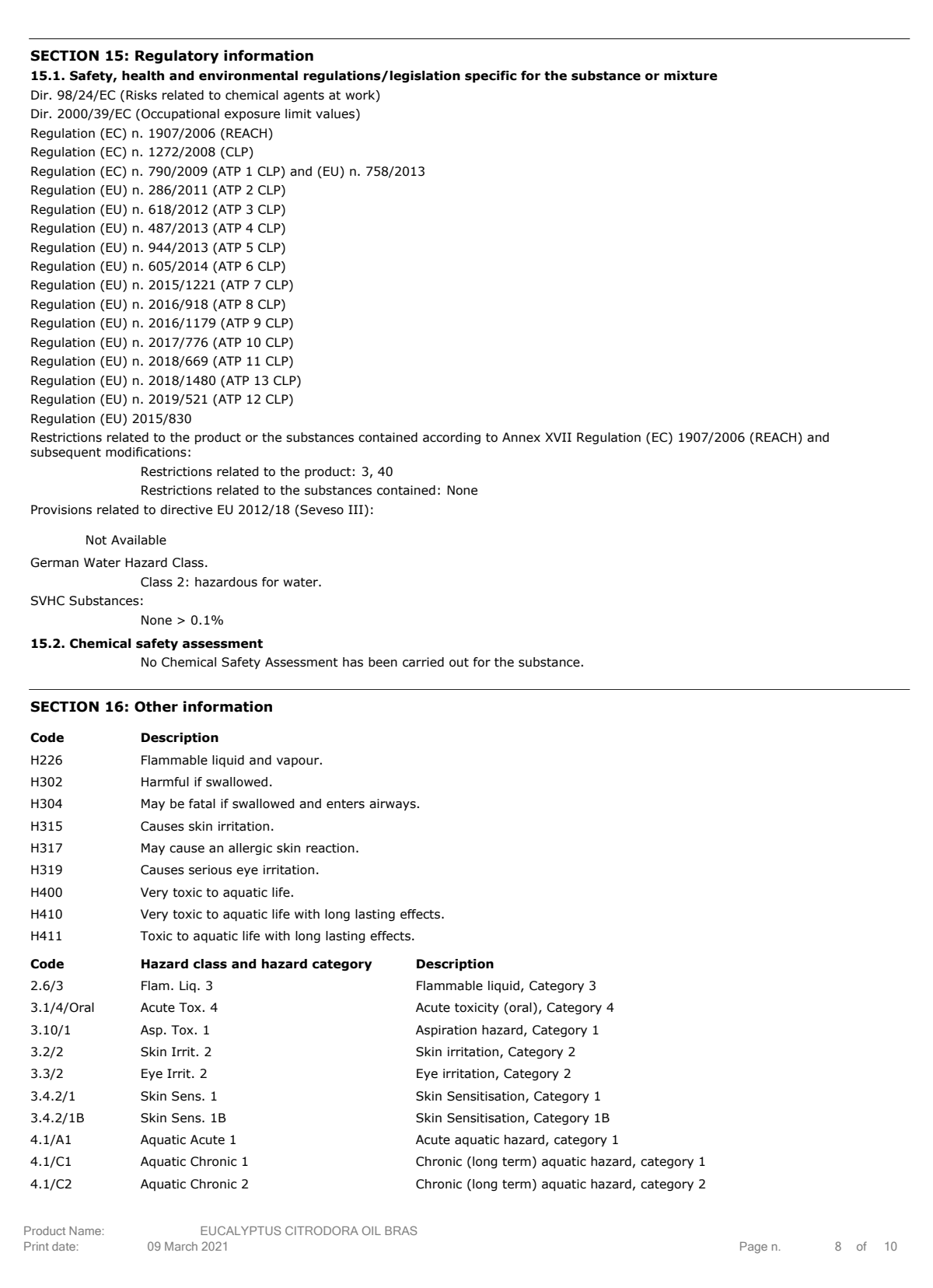 Essentiële Olie Citroen Eucalyptus afbeelding van document #8, label