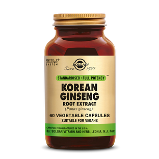 Solgar Ginseng Korean Root Extract Capsules 60VCP