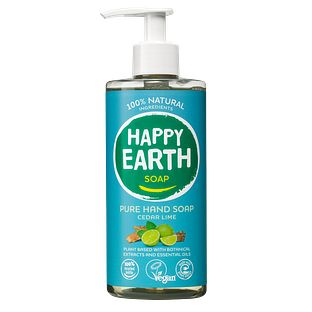 Happy Earth 100% Natural Hand Soap Cedar Lime 300ML