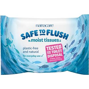 Natracare Safe to Flush Vochtig Toiletpapier 30ST