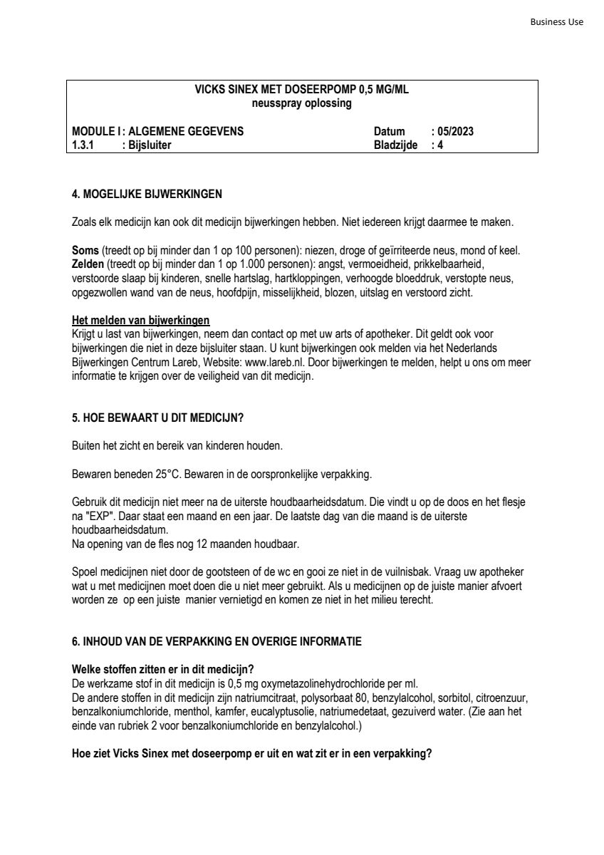 Sinex Doseerpomp afbeelding van document #4, leaflet