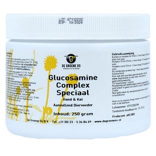 De Groene Os Glucosamine Complex Speciaal - Hond & Kat 250GR