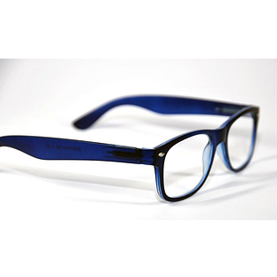 Melleson Optics Leesbril Wayfarer Mat Blauw +1.50 1ST