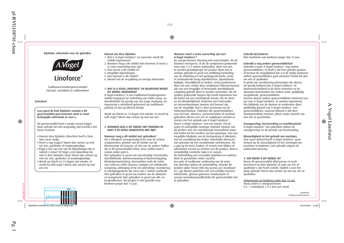 Linoforce Korrels afbeelding van document #1, leaflet