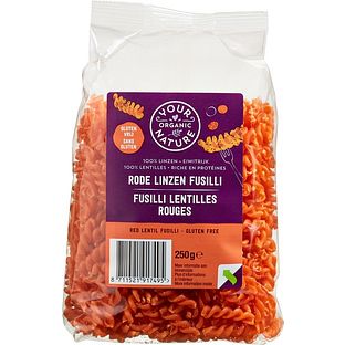 Your Organic Nature Rode Linzen Fusilli 250GR