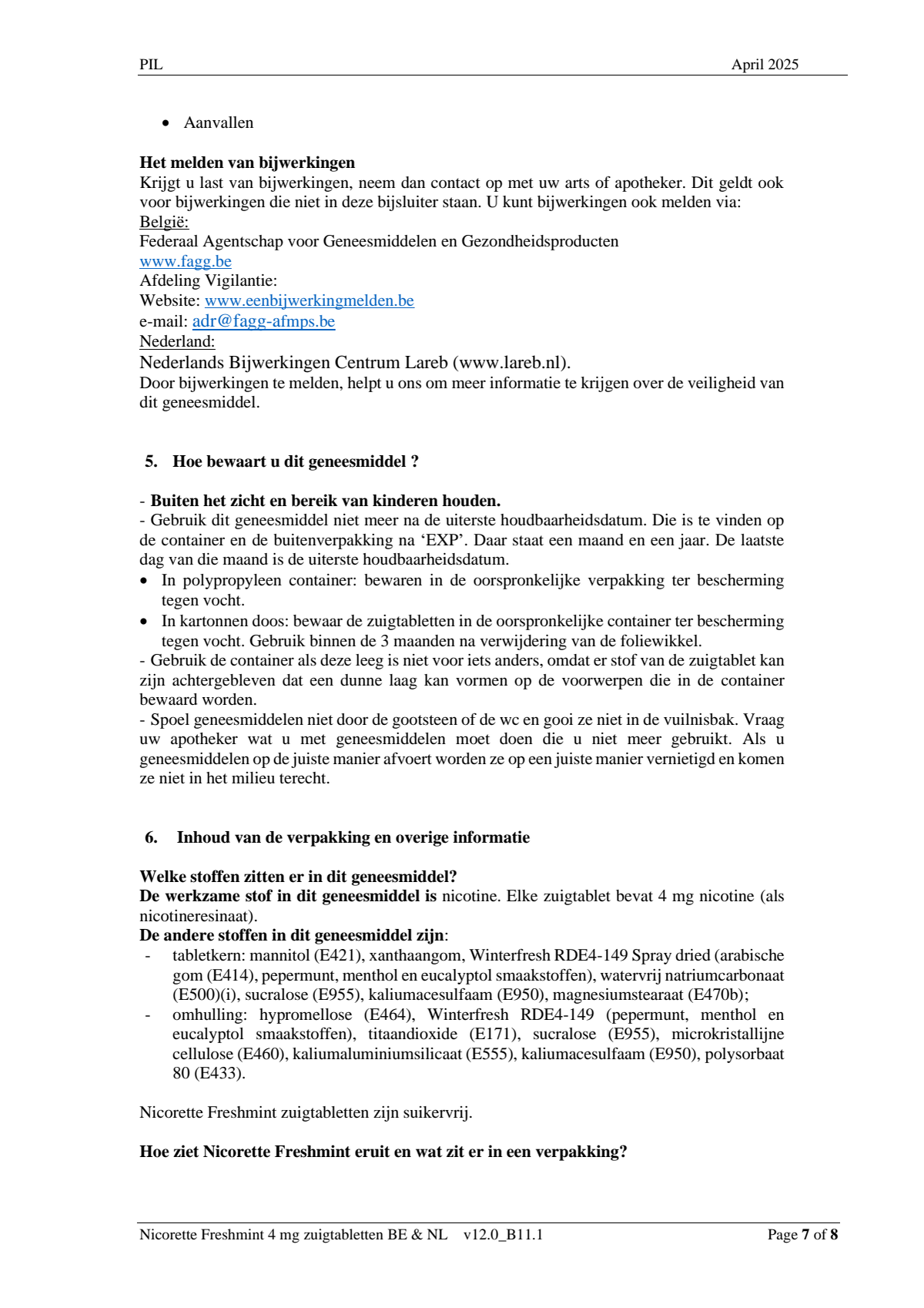 Freshmint Zuigtabletten 4mg afbeelding van document #7, leaflet