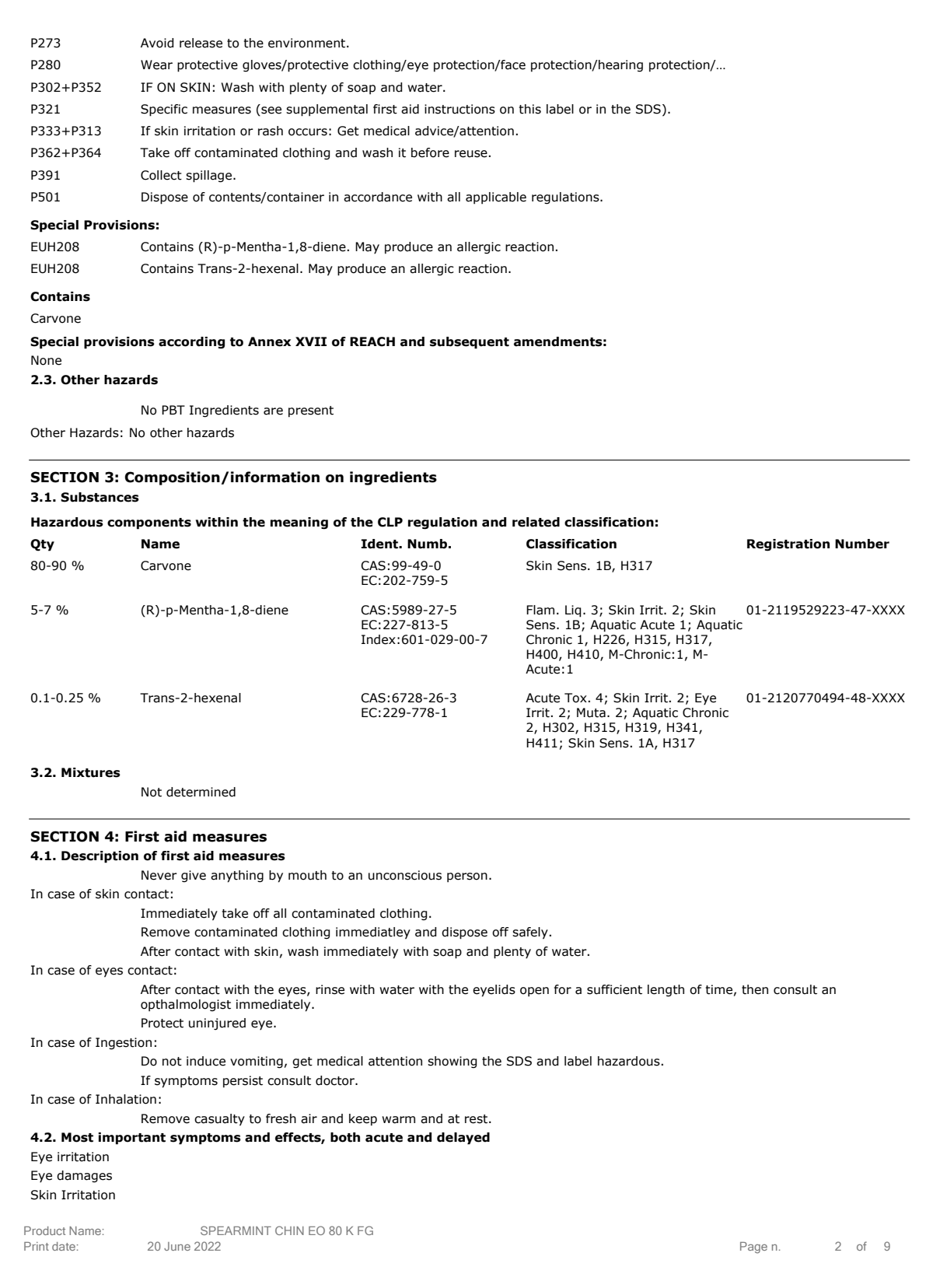 Essentiële Olie Kruizemunt afbeelding van document #2, label