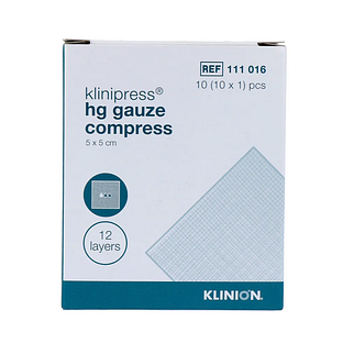 Klinion HG Gaaskompressen 5x5cm 10ST