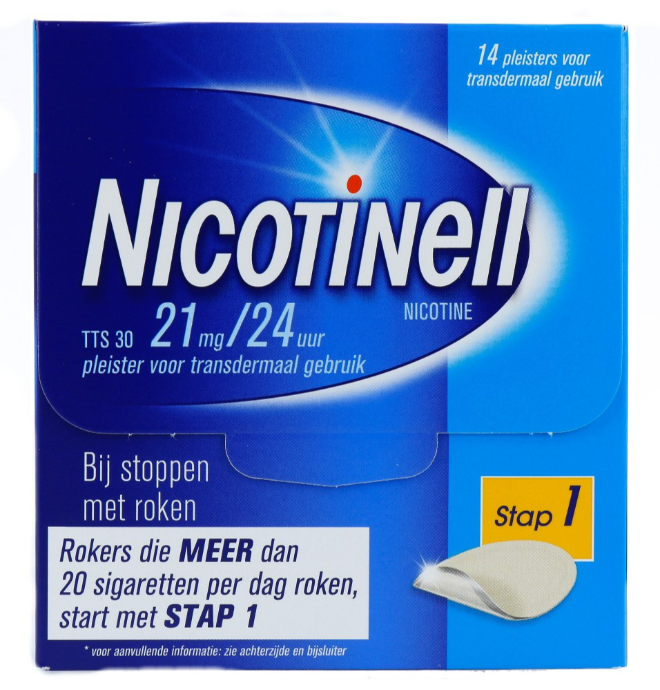 Nicotinell Pleisters 21 mg - voor stoppen met roken afbeelding
