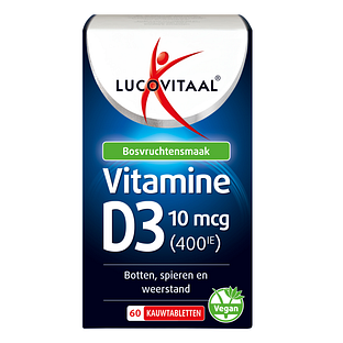 Lucovitaal Vitamine D3 10mcg Kauwtabletten 60KTB