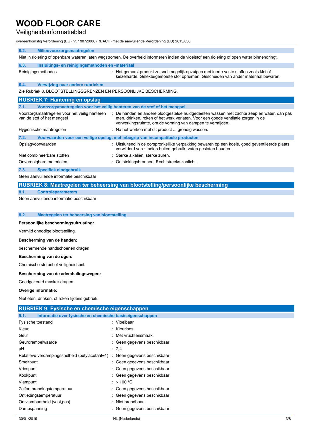 Wood Care Hout Reiniger afbeelding van document #3, info_folder