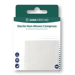 Sana First Aid Steriel Kompres 10ST