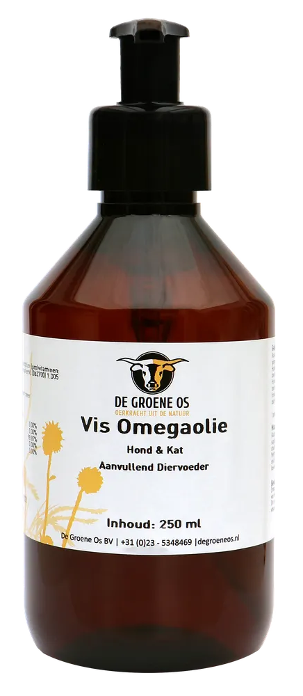 De Groene Os Vis Omegaolie Hond & Kat